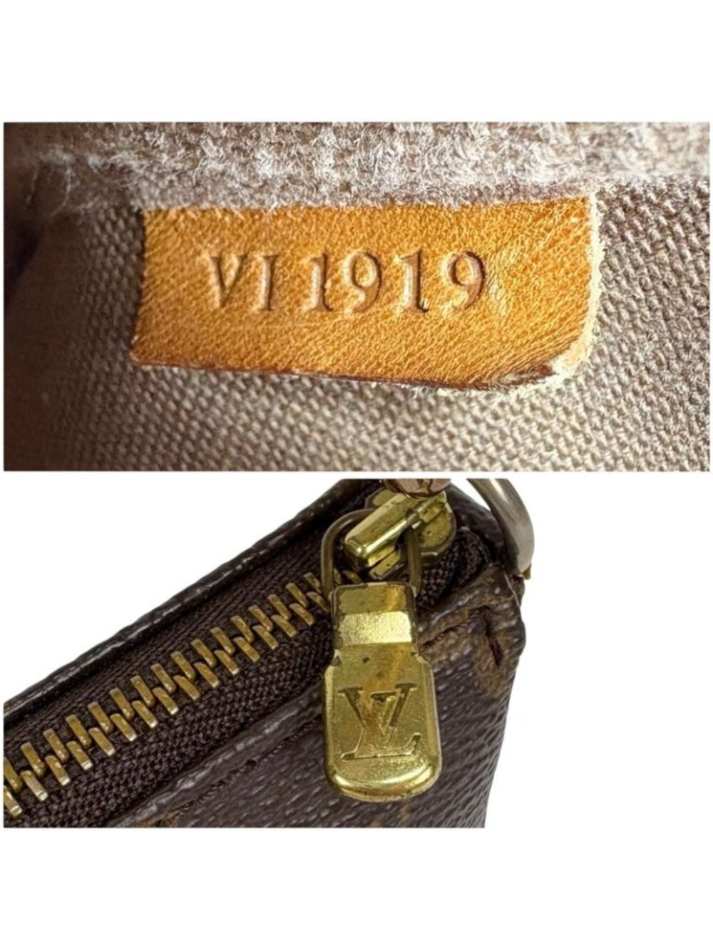 Louis Vuitton Accessoire Pochette Monogram Leather Accessory Pouch Mini Handbag - Picture 9 of 12